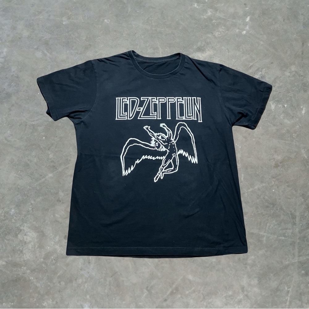 ☀️ Led Zeppelin Graphic Band Tee Mens Size Medium Black/White
